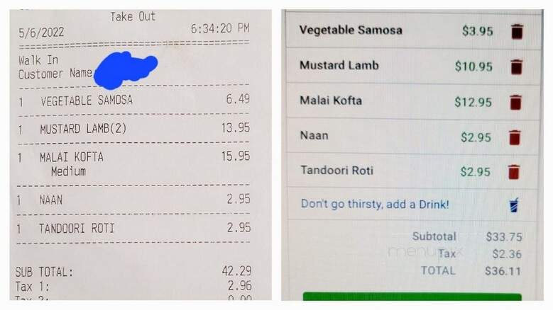 Shera Punjab - Quincy, MA menu_pic