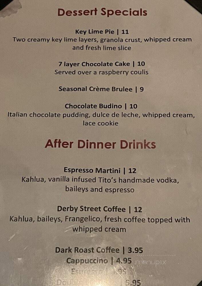 Burtons Grill - Burlington, MA menu_pic