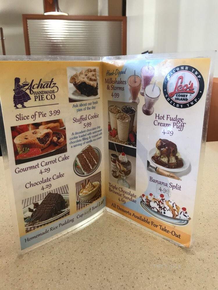 Leo's Coney Island - Shelby Township, MI menu_pic