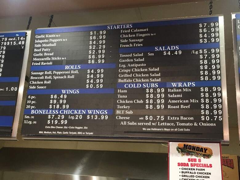 Paesans Pizza - Latham, NY menu_pic