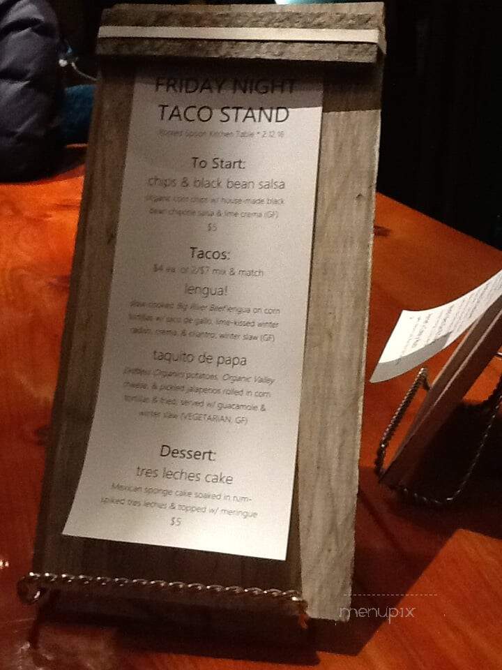 Rooted Spoon - Viroqua, WI menu_pic