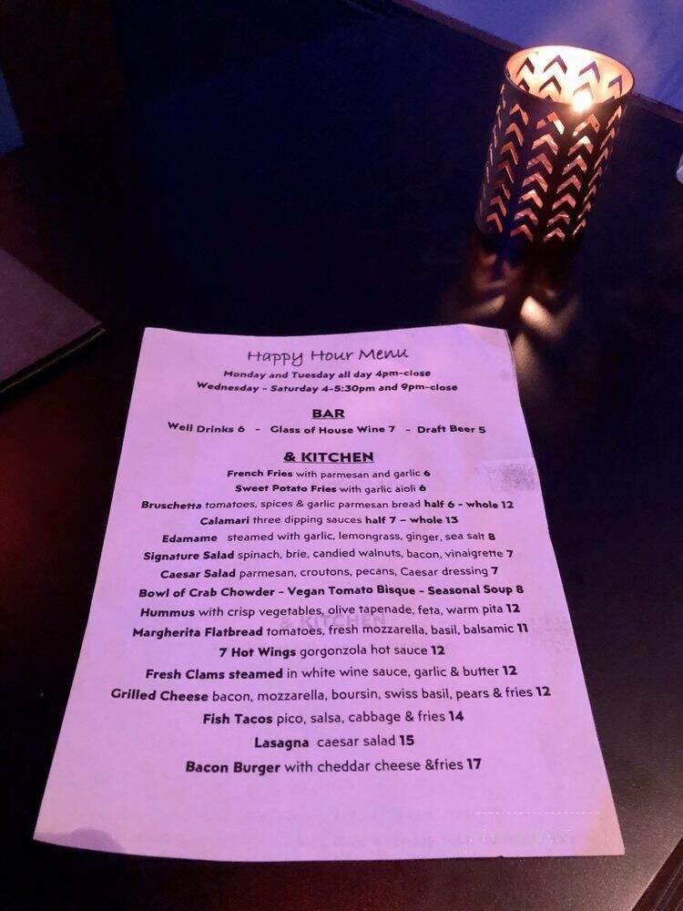 Rain Lounge - Spokane, WA menu_pic