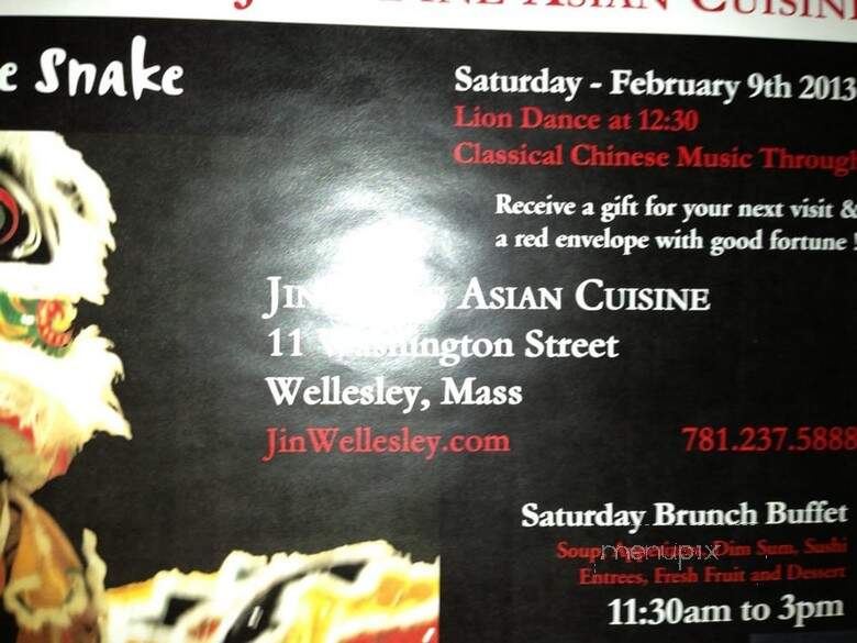 Jin's Fine Asian Cuisine Sushi Bar - Wellesley, MA