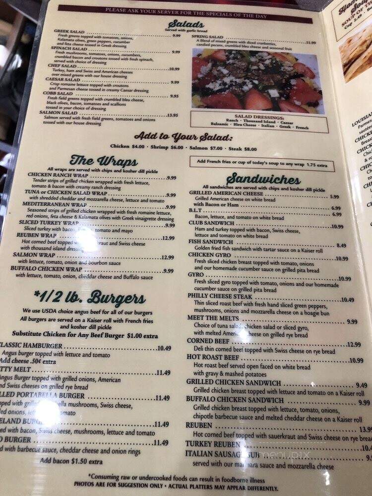 Bagley Road Grill - Cleveland, OH menu_pic