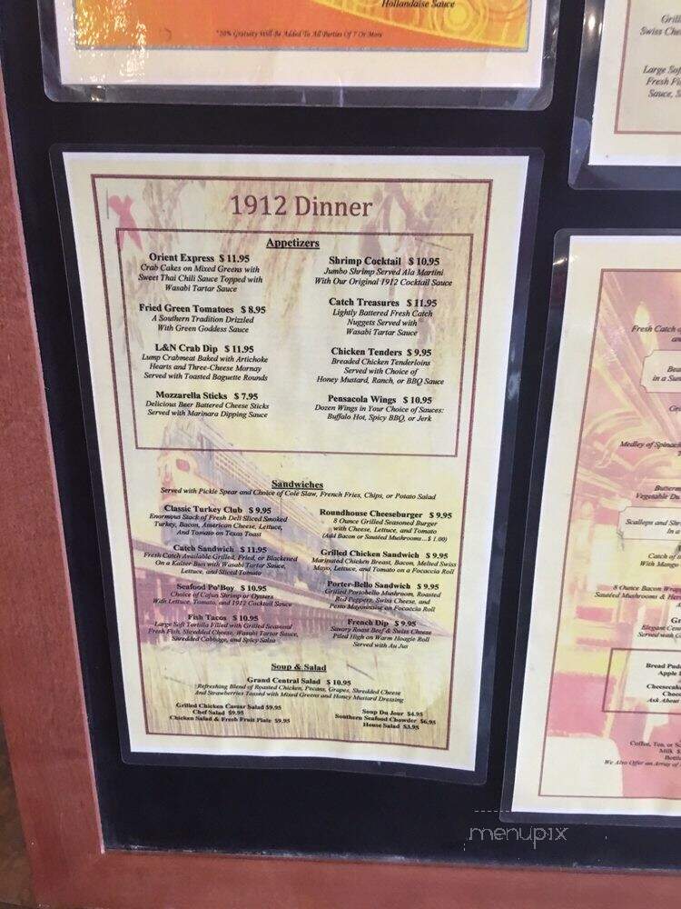 1912 Restaurant - Pensacola, FL menu_pic
