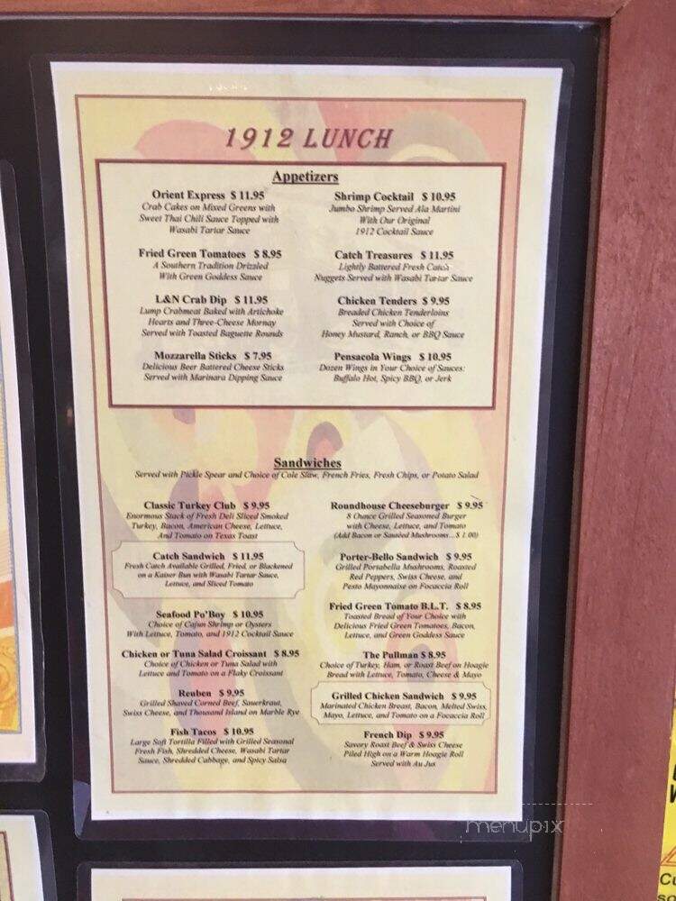 1912 Restaurant - Pensacola, FL menu_pic