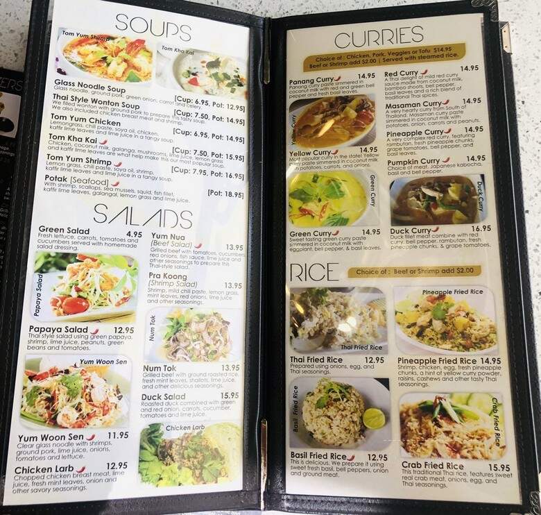Nayada Thai Cuisine - Lakewood, CA menu_pic