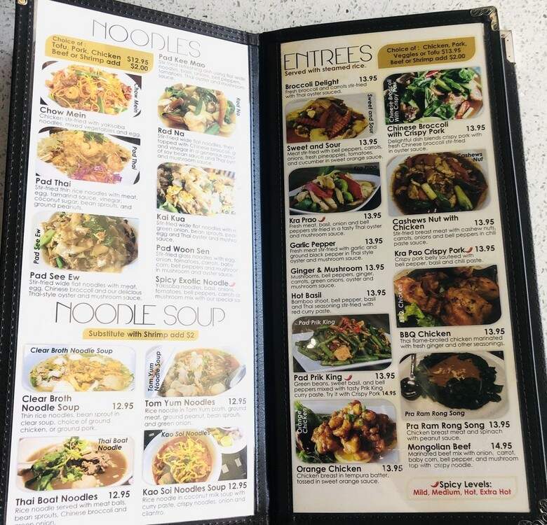 Nayada Thai Cuisine - Lakewood, CA menu_pic