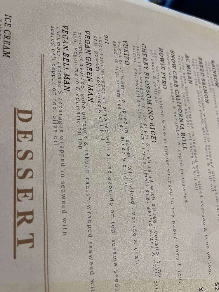 Sushi Enya - Los Angeles, CA menu_pic