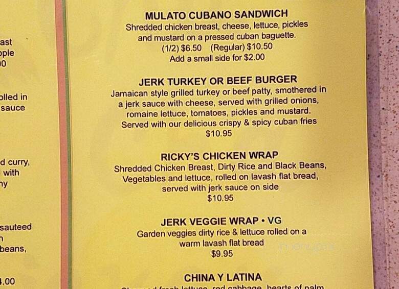 Cha Cha Chicken - Northridge, CA menu_pic