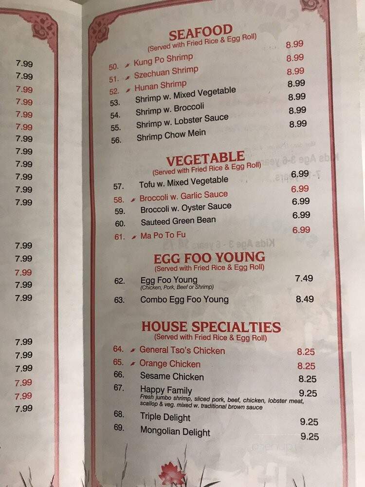 Asian Buffet - Ada, OK menu_pic