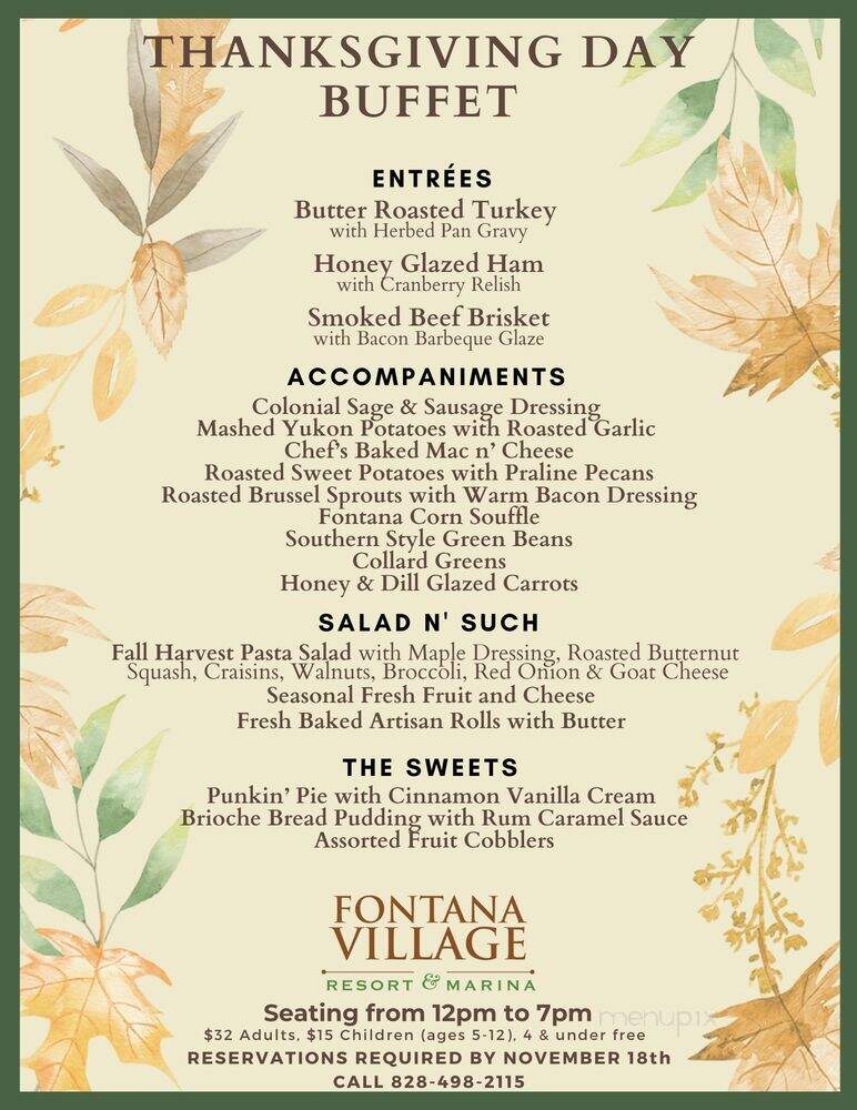The Mountview Restaurant - Robbinsville, NC menu_pic