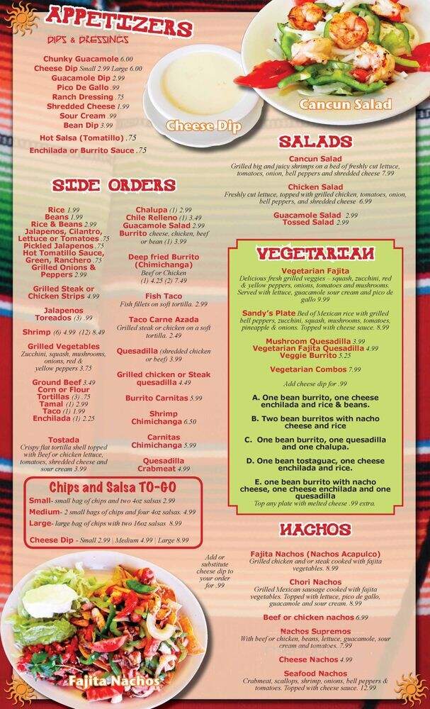 Los Portales Mexican Grill - Evansville, IN menu_pic