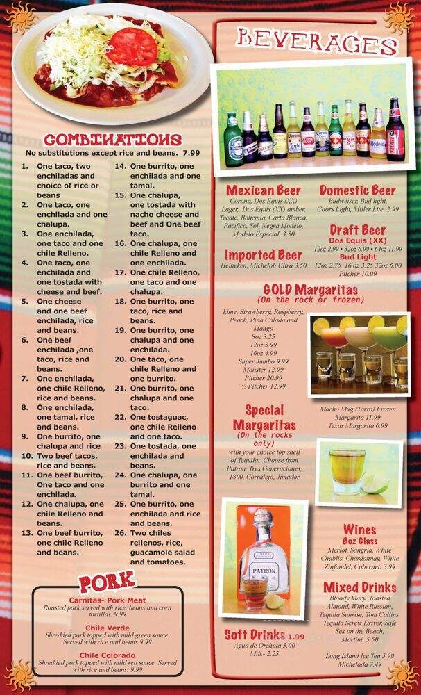 Los Portales Mexican Grill - Evansville, IN menu_pic
