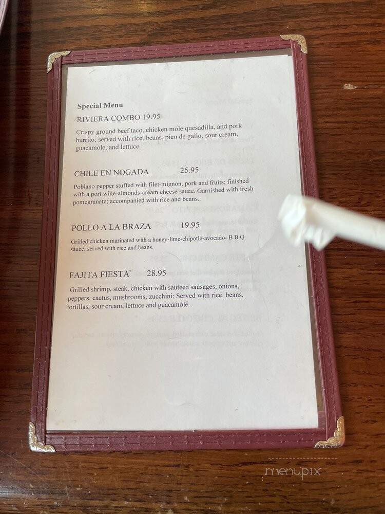 Riviera Maya Mexican Cuisine - Bogota, NJ menu_pic