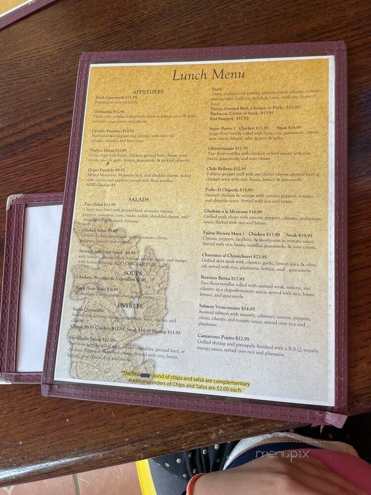 Riviera Maya Mexican Cuisine - Bogota, NJ menu_pic