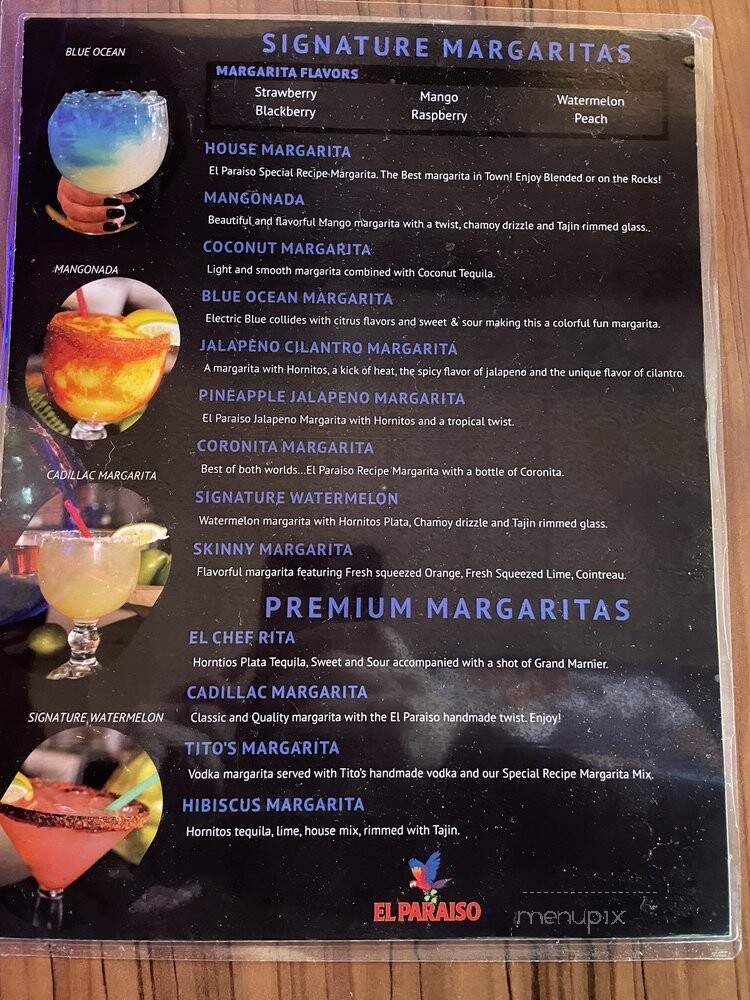 El Paraiso - Ashland, OR menu_pic