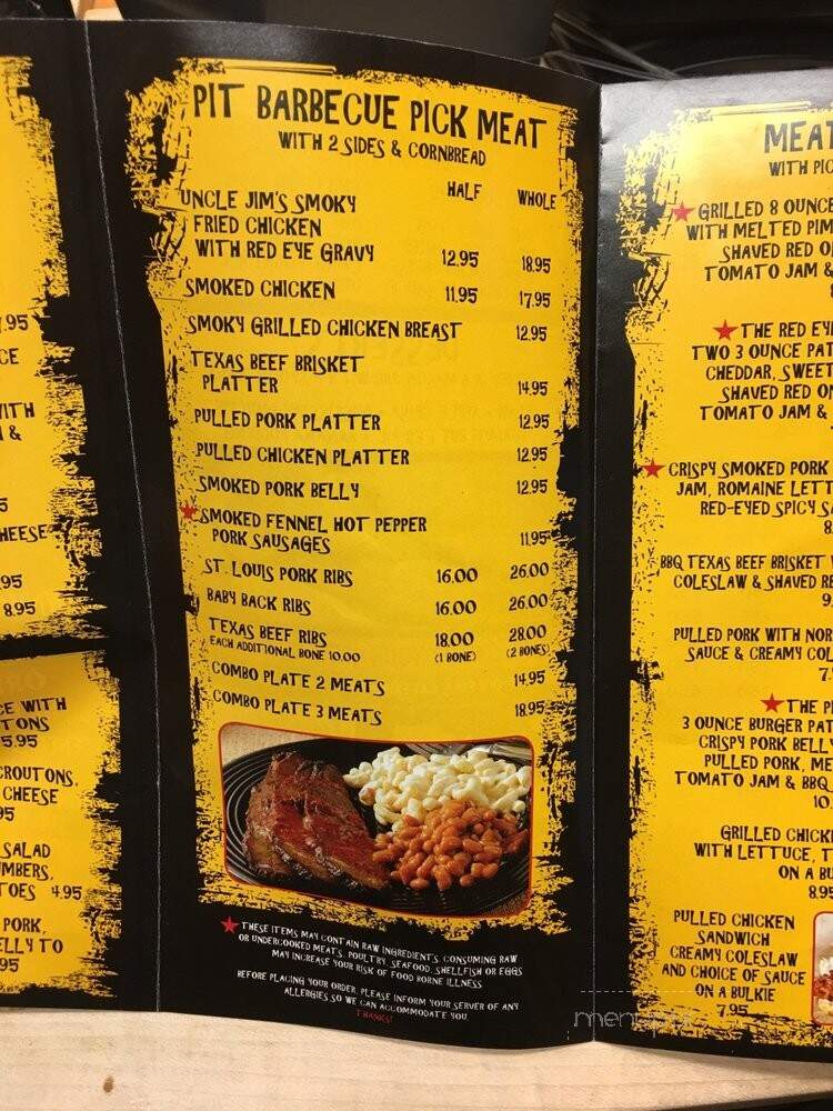 Red Eyed Pig - West Roxbury, MA menu_pic