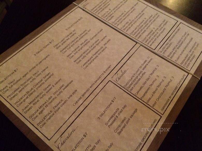 Flight Wine Bar - Rochester, NY menu_pic