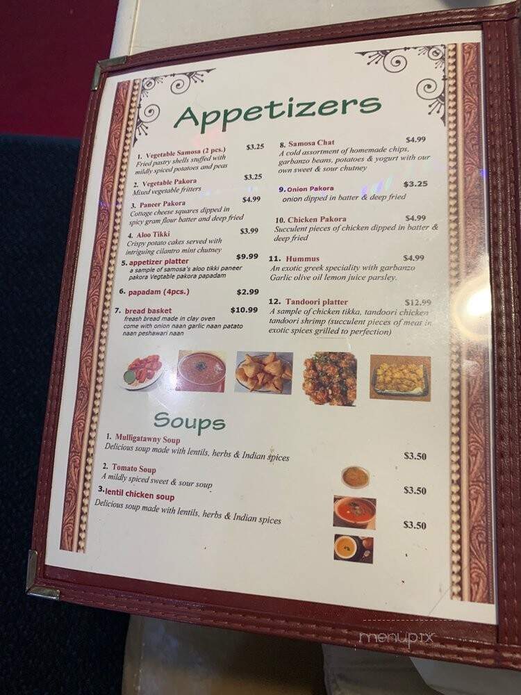 The New Taste of India - La Crosse, WI menu_pic