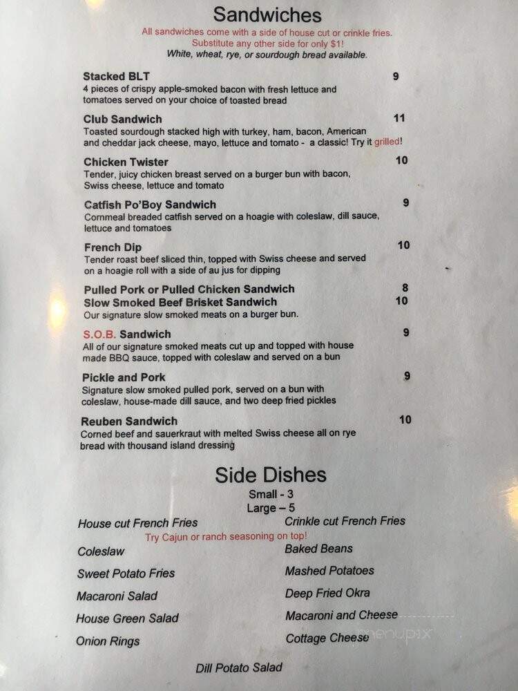 Boss Hawgs - Junction City, OR menu_pic