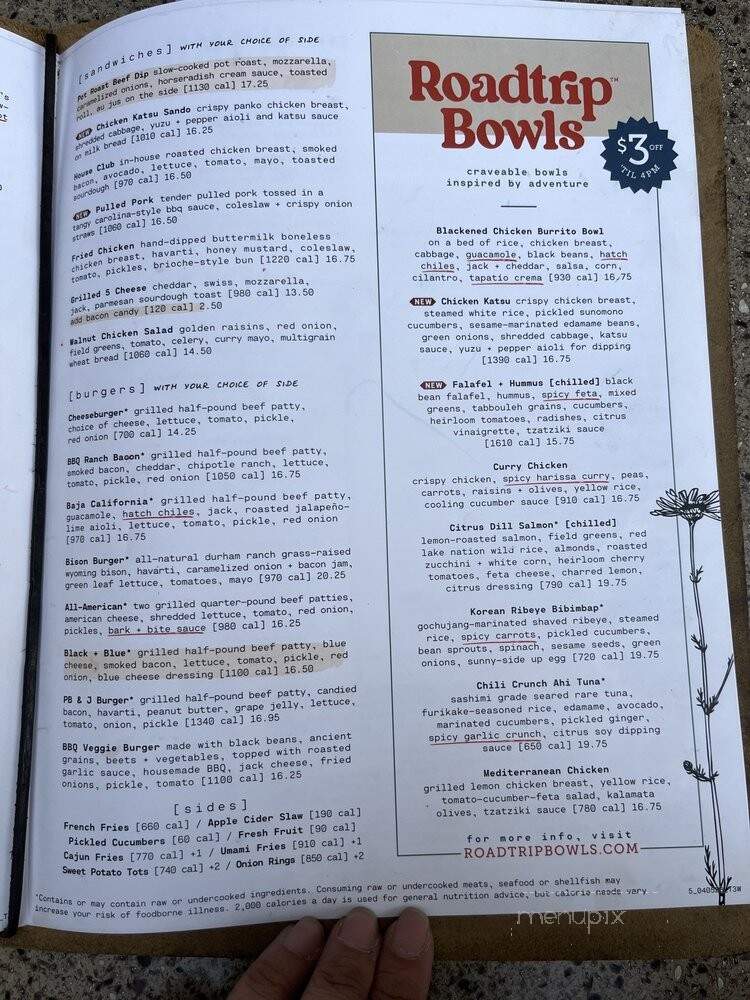 Lazy Dog Cafe - West Covina, CA menu_pic