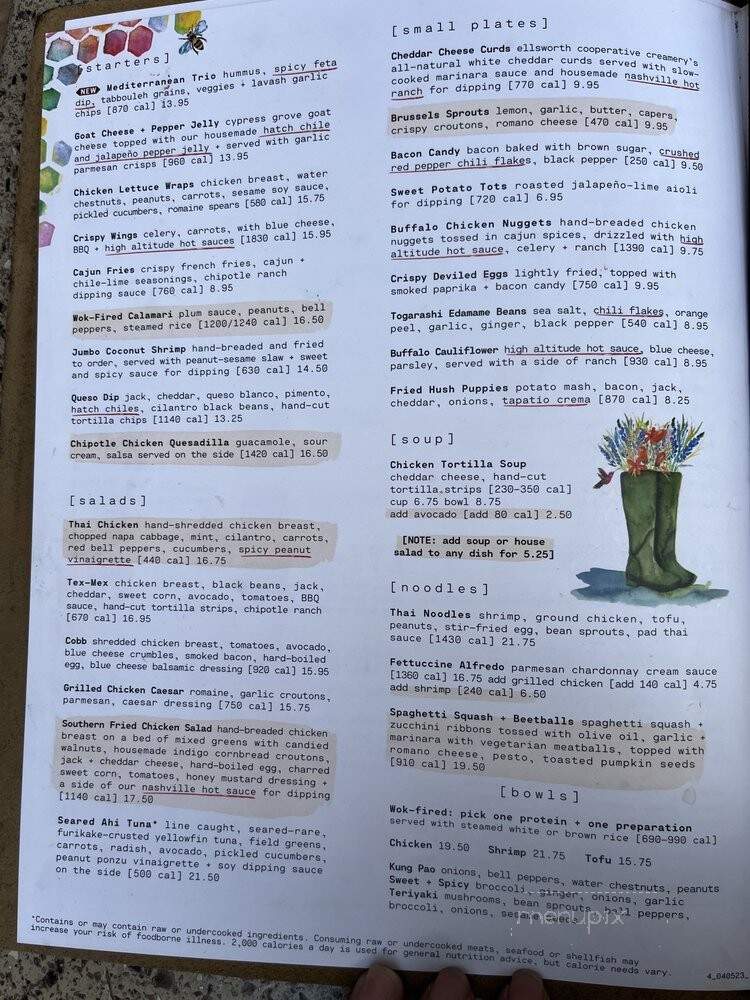Lazy Dog Cafe - West Covina, CA menu_pic