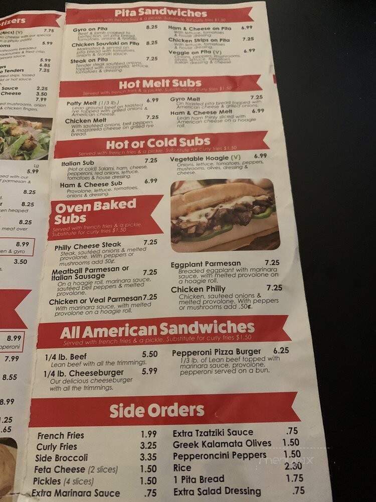Fork in the Road Diner - Calhoun, GA menu_pic
