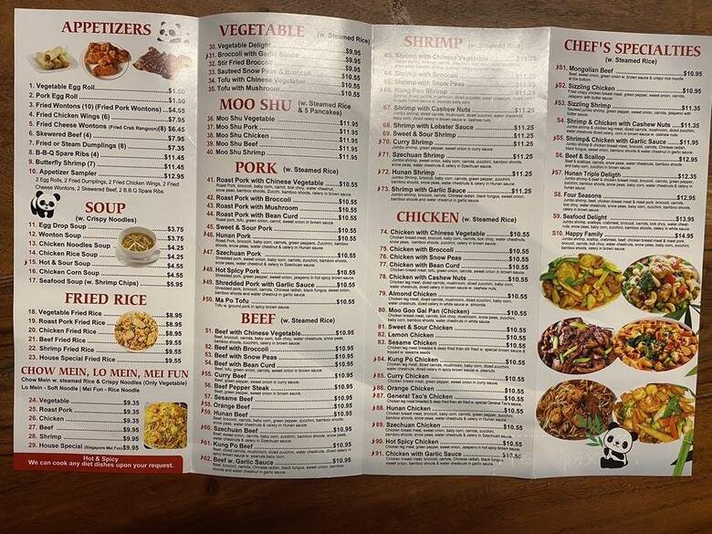 LIttle Panda - Weatherford, TX menu_pic
