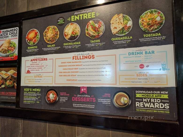 Cafe Rio - Olney, MD menu_pic