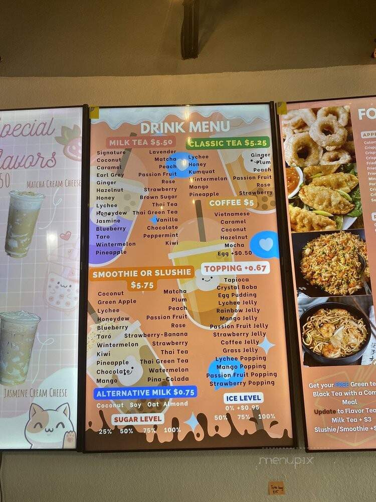 Tapioca House - Austin, TX menu_pic
