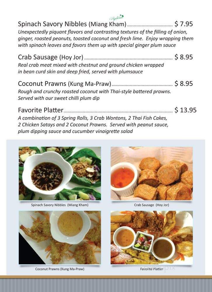 Phra Khun Thai Bistro - Des Moines, WA menu_pic