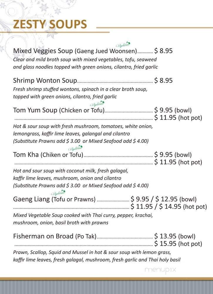 Phra Khun Thai Bistro - Des Moines, WA menu_pic