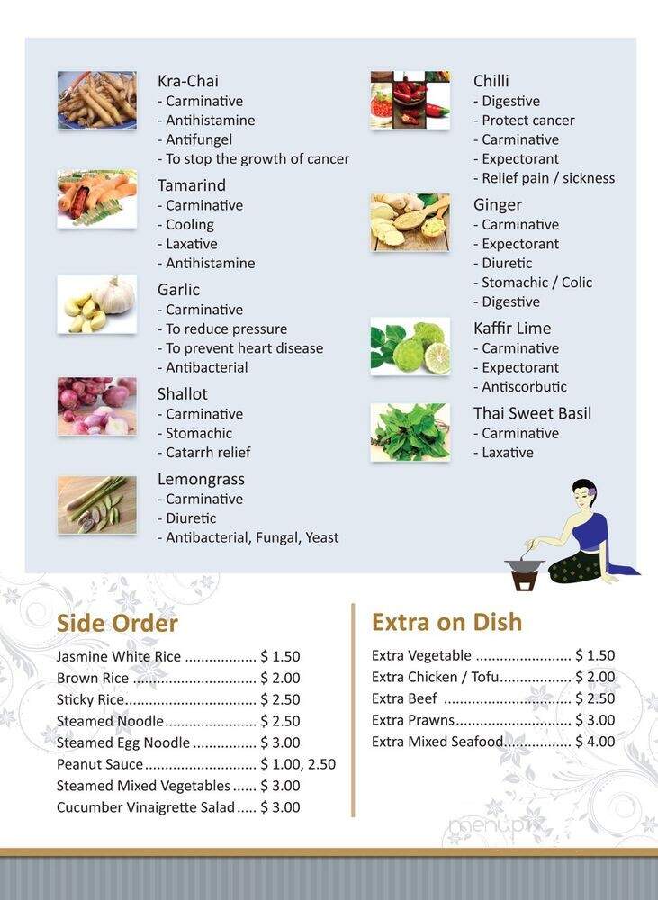 Phra Khun Thai Bistro - Des Moines, WA menu_pic