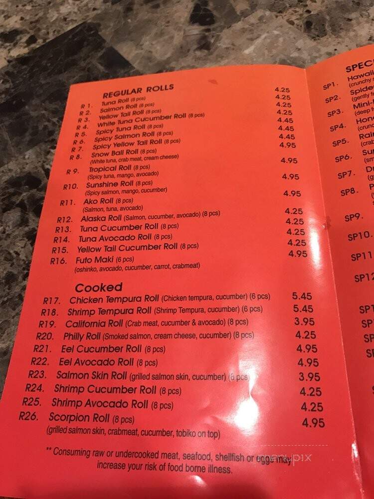 Hibachi 2 go - Philadelphia, PA menu_pic