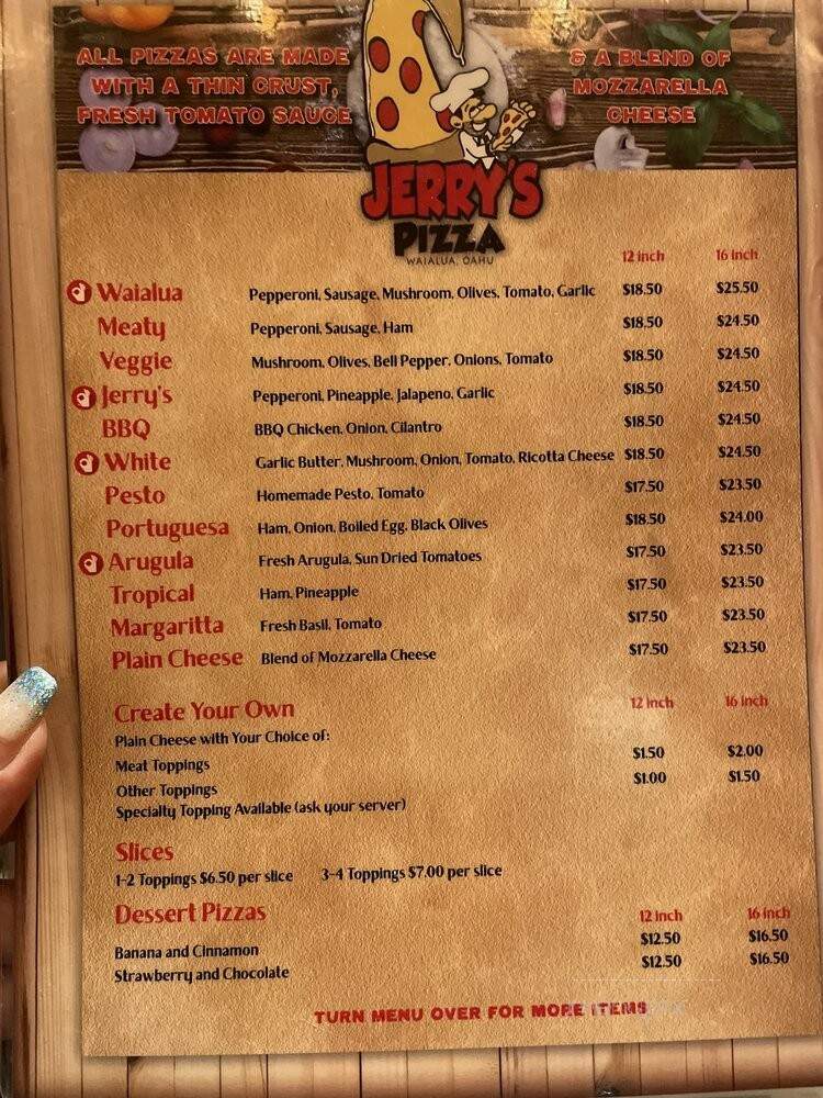 Jerry's Pizza - Waialua, HI