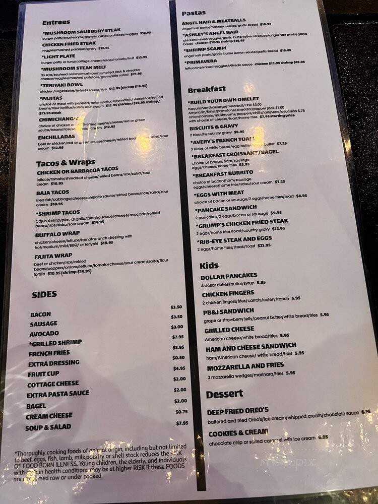 Mulligan's Border Bar Grill - Las Vegas, NV menu_pic