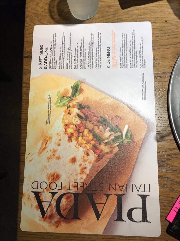 Piada Italian Street Food - Dublin, OH menu_pic