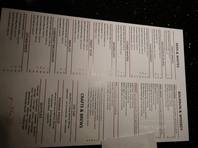 Grille 39 - Carmel, IN menu_pic