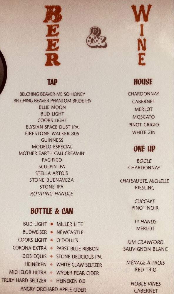 The Junkyard Grill and Sports Bar - Oceanside, CA menu_pic