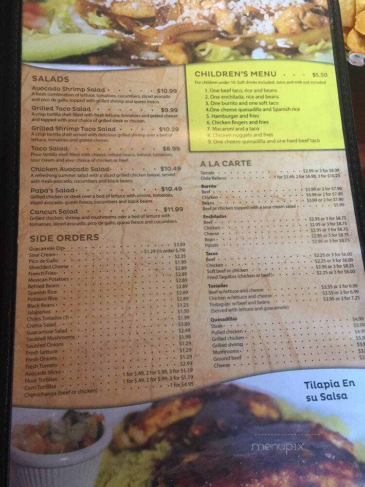 The Patron - Mechanicsville, VA menu_pic