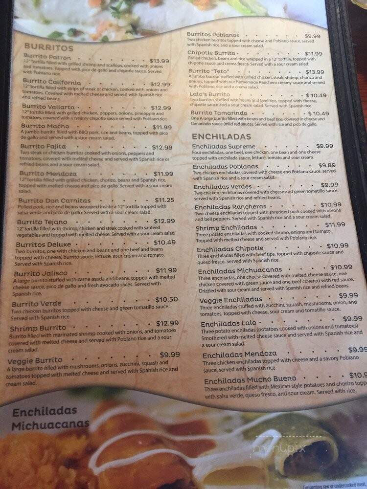 The Patron - Mechanicsville, VA menu_pic