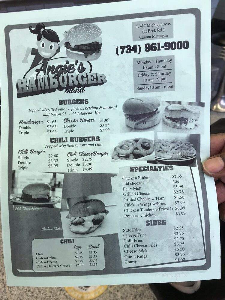 Vinnies Hamburger Stand - Canton, MI menu_pic