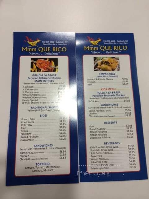 Que Rico Food Corp - Farmingdale, NY menu_pic