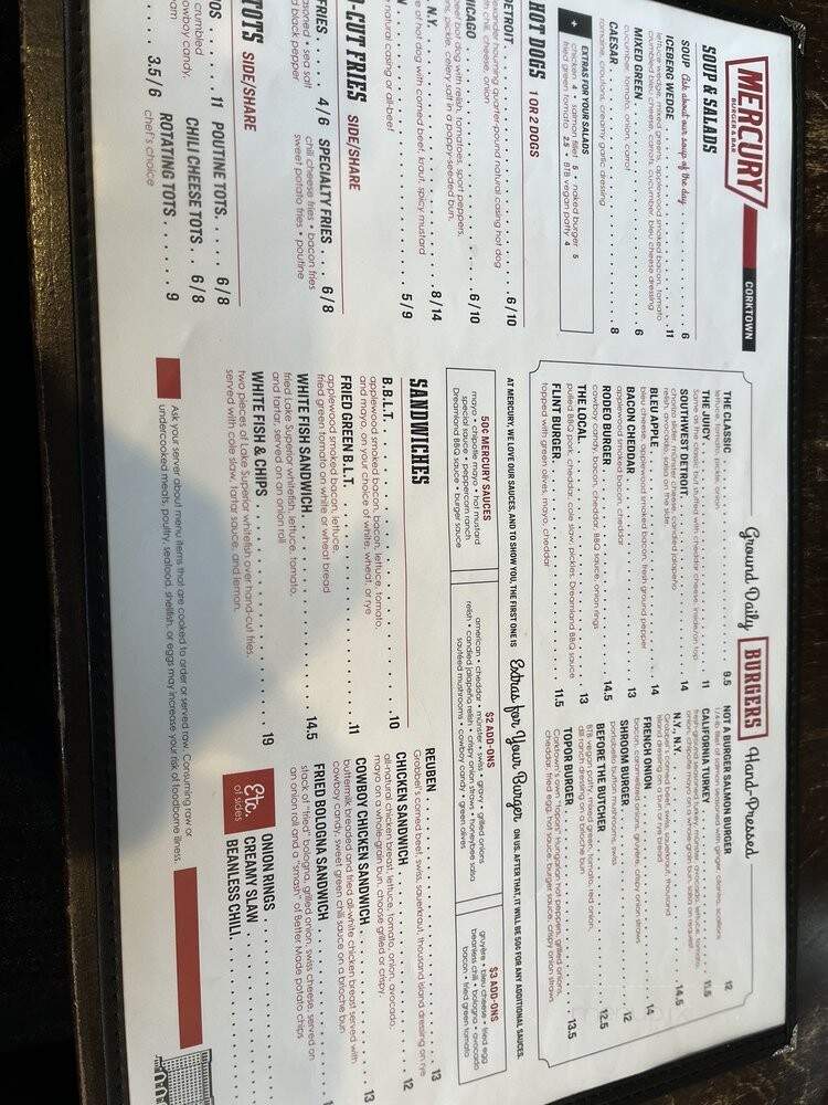 Mercury Burger Bar - Detroit, MI