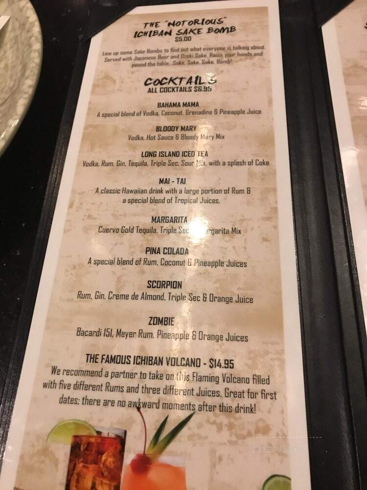 Ichiban Japanese Bistro - Sterling Heights, MI menu_pic