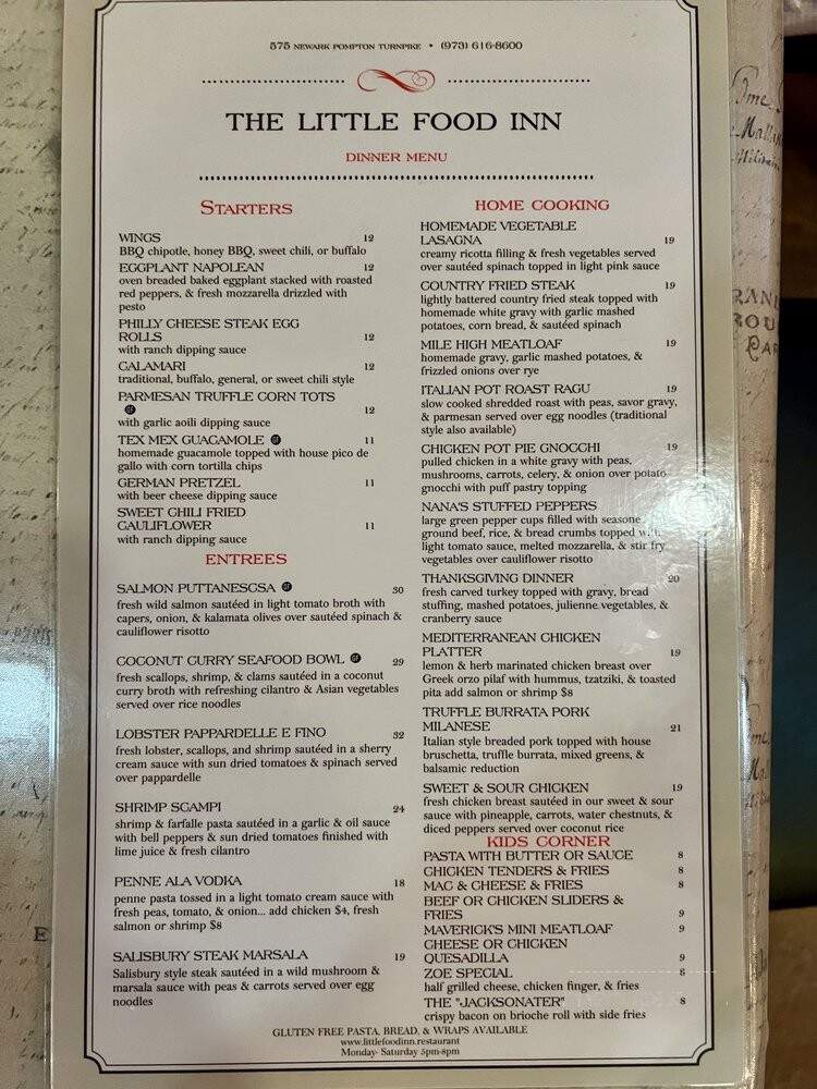 The Little Food Cafe - Pompton Plains, NJ menu_pic