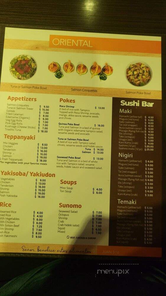 Posh Sushi Grill - Laredo, TX menu_pic