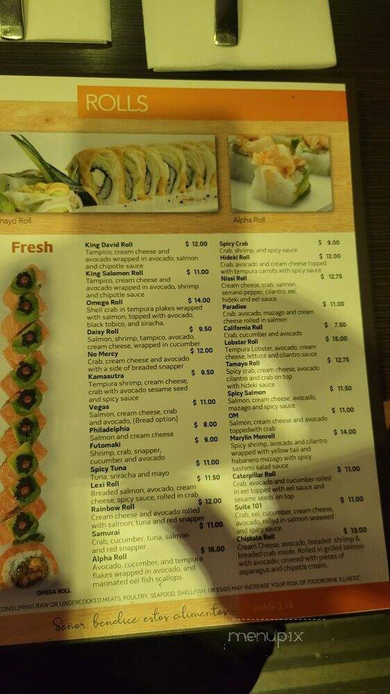Posh Sushi Grill - Laredo, TX menu_pic