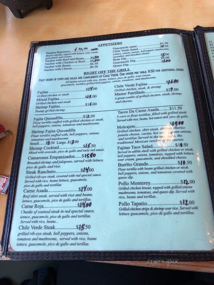 Chili Verde Mexican Restaurant - Winter Haven, FL menu_pic